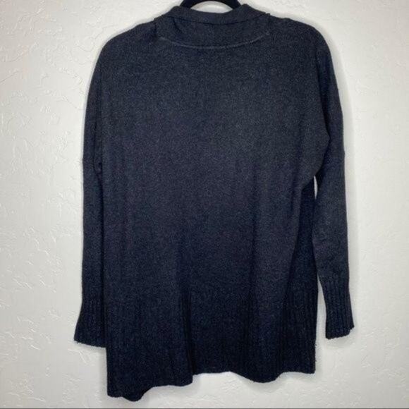 Talula Aritzia Black Cashmere Blend Lenox Sweater Open Cardigan Medium - Picture 6 of 7